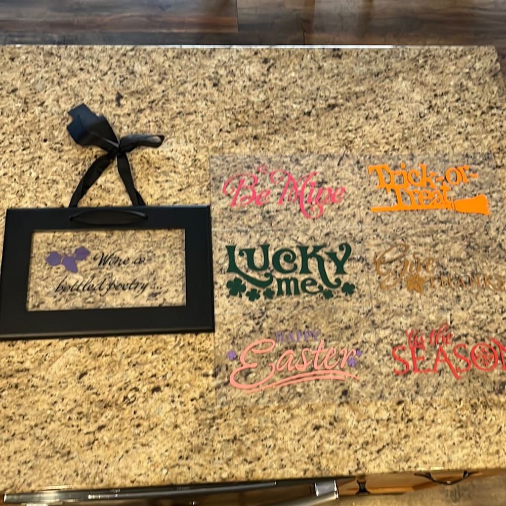 Uppercase living interchangeable signs